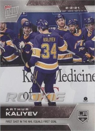 2020-21 Topps Now NHL Stickers - Arthur Kaliyev #27
