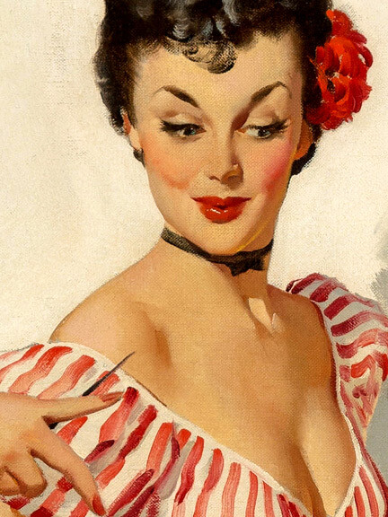 Gil Elvgren ギル・エルブグレン　ピンナップ　アート　額装 Gil Elvgren: All His Glamorous American Pin-ups