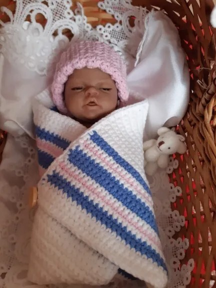 Reborn Baby Doll Accessories - for Mini 7" to 9" Knit Set micro Preemie Dolls