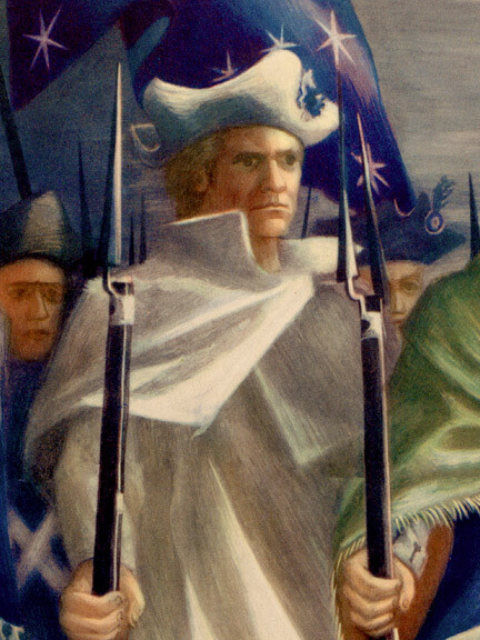 1943 Americans will always Fight for Liberty Vintage Style WW2 Poster - 18x24