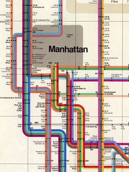 NYC Subway Map 1972 - MTA Historic Map - 16x20