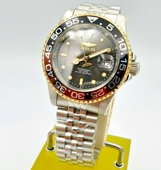 Invicta Pro Diver Men's Coke Bezel Black Dial Stainless Steel Quartz Watch Rare