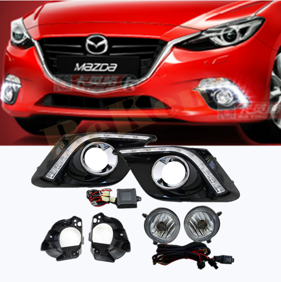 20132016 For Mazda 3 Axela DRL LED Daytime Running Lights & Fog lights