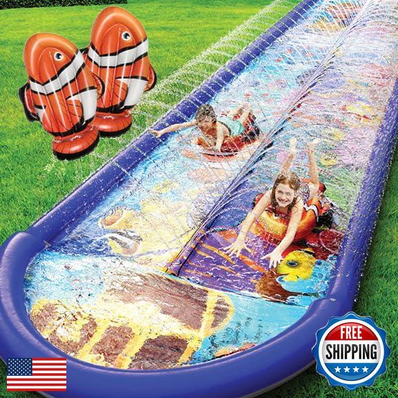 Undersea Water Dual Slip and Slide - 18 Feet X