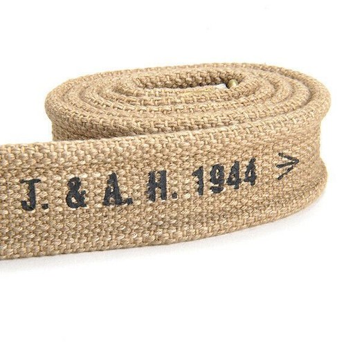 British Enfield Rifle Sling Marked "J. & A.H. 1944"