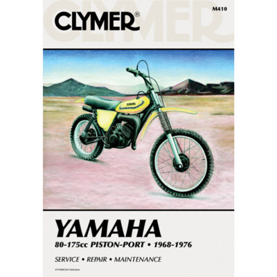 Clymer M410 Service Shop Repair Manual Yamaha 80-175cc Piston-Port 68-76