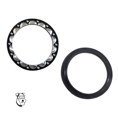1/24 Drag Slot Tire black Bead Locks .580'' ID - Fit Pro Track Wheels - MID #721