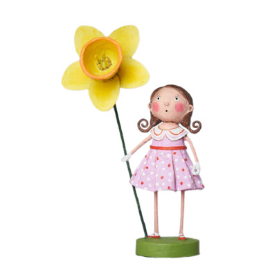 Lori Mitchell Swing into Spring Collection Bonnie Bloom Daffodil Figurine 15510