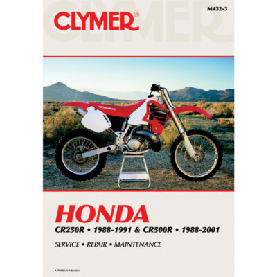 Clymer M432-3 Service Shop Repair Manual Honda CR250 88-91 - CR500R 88-01