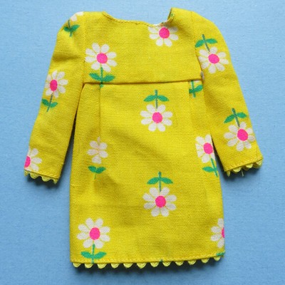 1967 Skipper Doll Beachy Peachy Outfit #1938 Complete VHTF Yellow Metal Headband