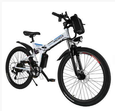 Ancheer electric folding mountain bike hotsell