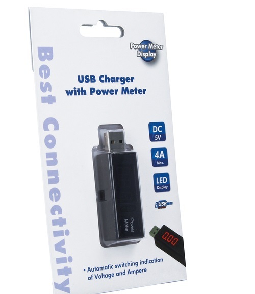 RILEVATORE DI TENSIONE CON LED LUMINOSO PER DISPOSITIVI USB