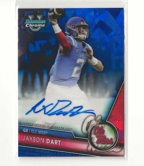 2023 Bowman University Chrome Sapphire Edition Jaxson Dart #PA-JDA