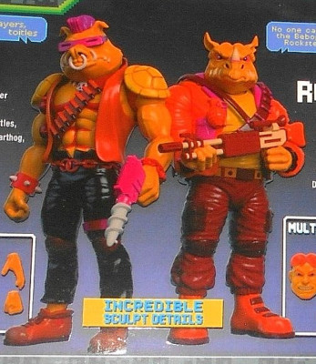 Teenage Mutant Ninja Turtles BEBOP ROCKSTEADY Arcade Flashing loyal subjects