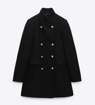 Wool blend military coat new arrivals