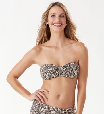 

Tommy Bahama Desert Python бикини-топ-бандо, цвет Caffe, S