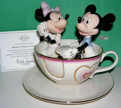 置物 LENOX Mickey's Teacup Twirl Sculpture 29181200_fpx.tif