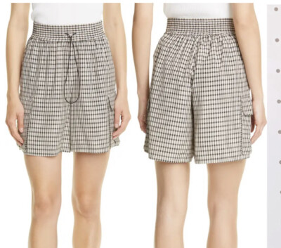 birgitte herskind Shorts Cream And Black Berta Shorts Check New Size 34