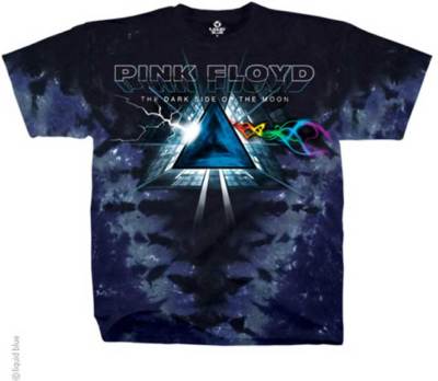 PINK FLOYD Dark Side Vortex Tie Dye T SHIRT M-2XL New Official Liquid Blue Merch