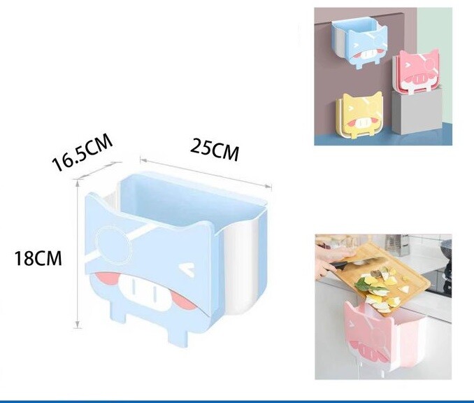 Cestino Pattumiera da cucina Pattumiera pieghevole parete Gatto cir