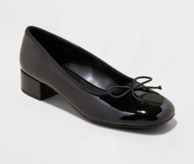 Women's Joy Ballet Pumps Black - A New Day - SIZE 8.5