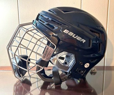 Bauer Re-AKT 150 Helmet with Profile II Cage Face Mask Size Medium 7 - 7 1/2
