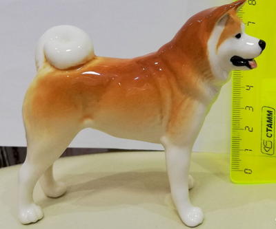 Akita porcelain figurine Dog made in Russia ...