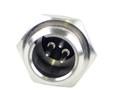 Switchcraft Type TB3M 3 Pin Mini XLR Male Jack, Circular Panel Mount
