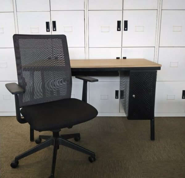 Bisley Rectangular Desk With Mesh Back Chair in Hull, East Yorkshire