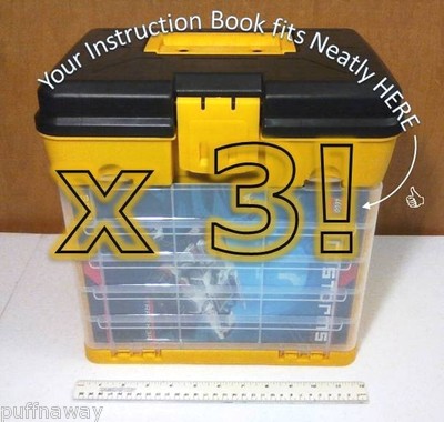 3 Pk ORGANIZER / STORAGE Drawer / Bin SYSTEM for Lego Mindstorms EV3 - 31313 !!!