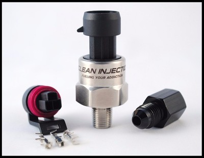 100PSI Stainless Fuel Oil MAP AIR Pressure Sensor Sender Connector 1/8'' NPT an4