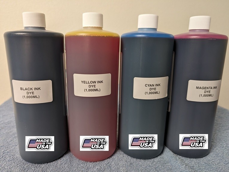 PREMIUM BULK DYE INK REFILL FOR CANON EPSON HP KODAK LEXMARK BROTHER (4,000ml)