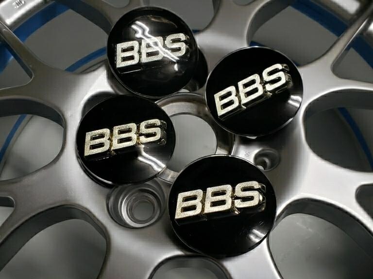 パーツ bbs BBS Genuine Wheel Center Caps 80mm Emblem Black P5624237 Set