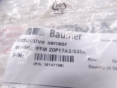 BAUMER ELECTRIC IFFM 20P17A3/S35L SWITCH