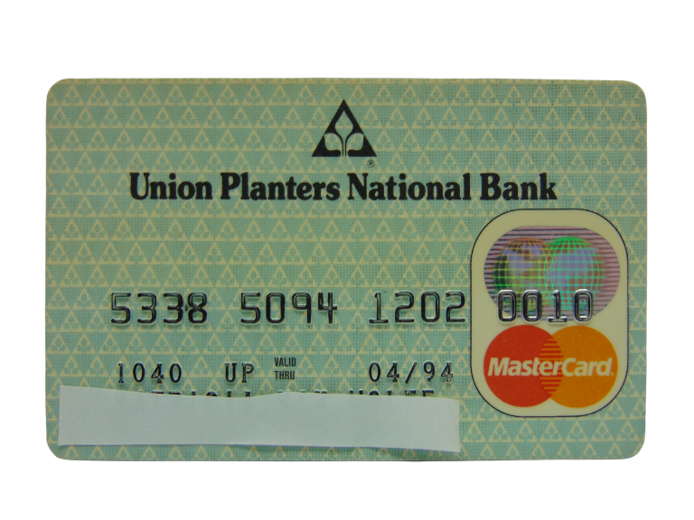 Vintage Union Planters National Bank Card Mastercard 1994