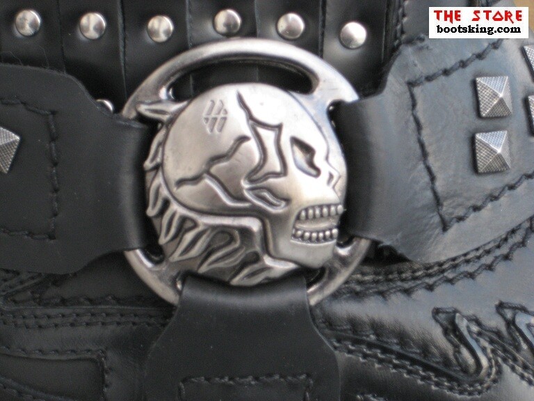 NEW ROCK BOOTS ROCK BOOTS M.7950 - S1 WESSEL SCHWARZ WESTERNSTIEFELETTE GRÖSSE 40 BIS 47