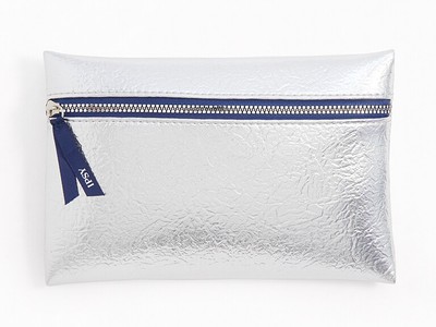 Ipsy Glam Bag Plus ~ December 2019 Make Up Cosmetic Bag ~ Silver ~ New ~ EMPTY