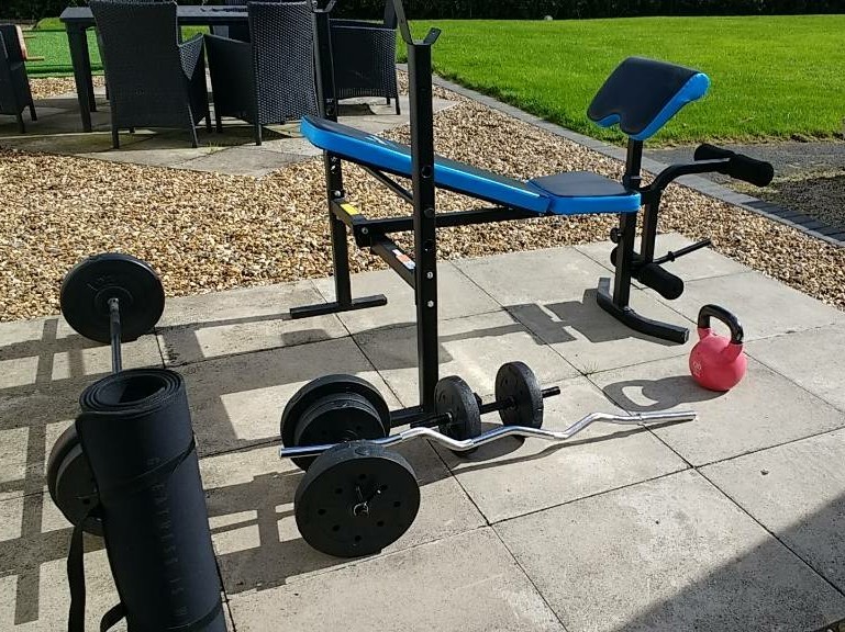 Weights Bench Weights Floor Mat Dumbbells Kettle Bell In