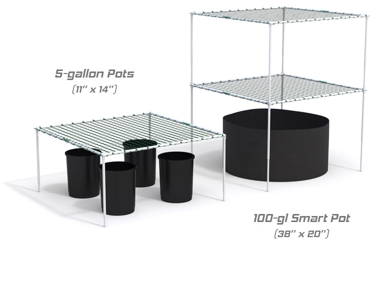 Scrog-Pro™ 'Deluxe' Freestanding 4x4 Trellis System
