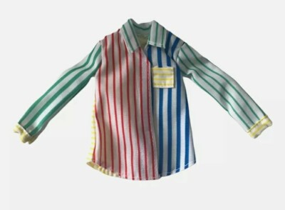 Creatable World 10'' Doll Primary Color Stripe Long Sleeve Shirt Clothes Fashions