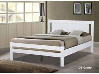 Get it Today- Solid Wooden Bed Frame in White Color Quick Delivery