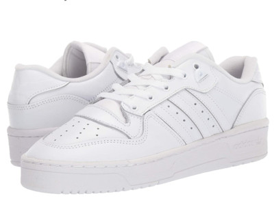 adidas Originals Men's Rivalry Low Sneaker |  White/ White/Cor Black | 13.5 M US