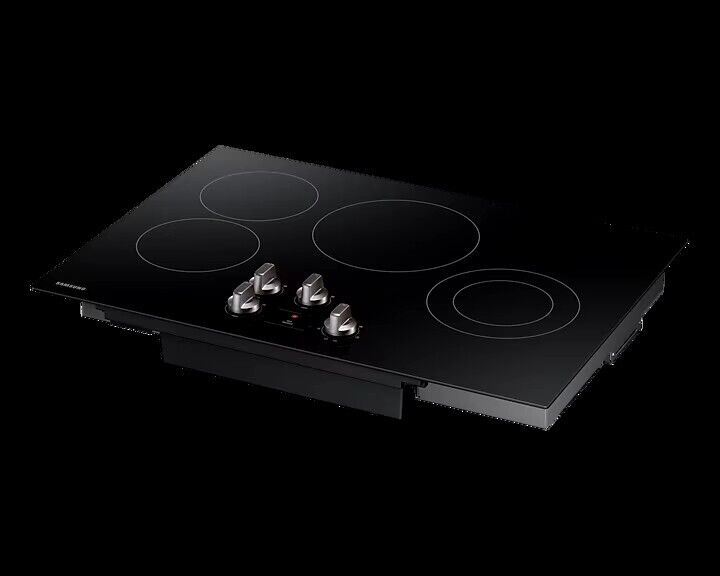 Samsung Nz30r5330rk 30in Electric Cooktop With 4 Burner Elements, Smooth Glass