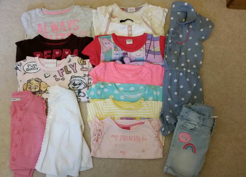 Lovely 1218 Month Summer Bundle of Girls Clothes 49 Items in Great Co