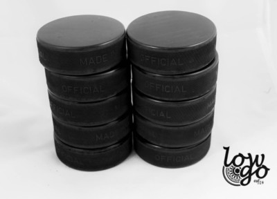 10 x Eishockeypuck schwarz offiziell Erwachsene Eishockey Neu 1. Wahl