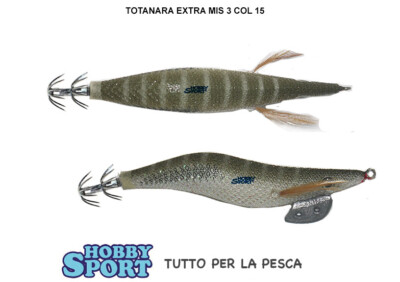 TOTANARA SQUID MIS 3 modello EXTRA COLORE 15 OLIVE   PESCA SEPPIA CALAMARO