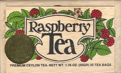 Raspberry Tea - 25 Bags - Decorative Wooden Box