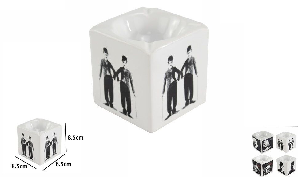 Posacenere Porta Cenere Sigarette In Ceramica Cubico Personaggi Vintage dfh
