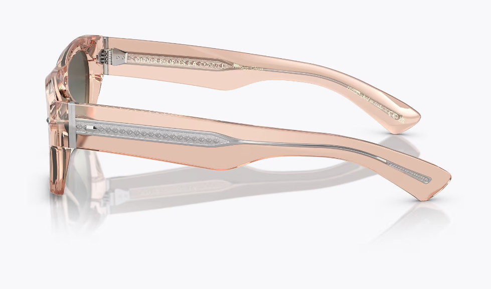 Pre-owned Oliver Peoples Kasdan Ov5514su 1758bh Champagne Quartz/g-15 Gradient Sunglasses
