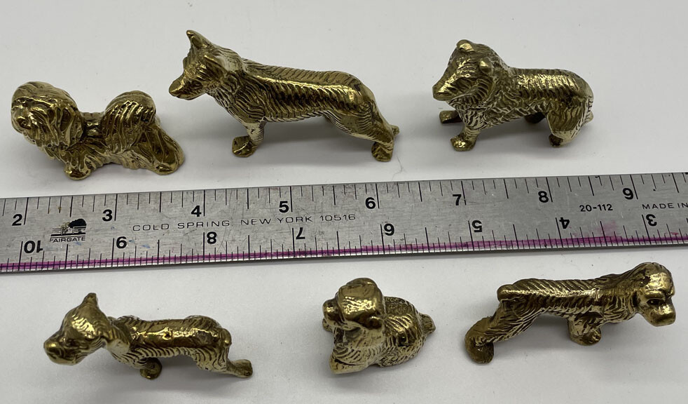 Little Brass Dogs (6)